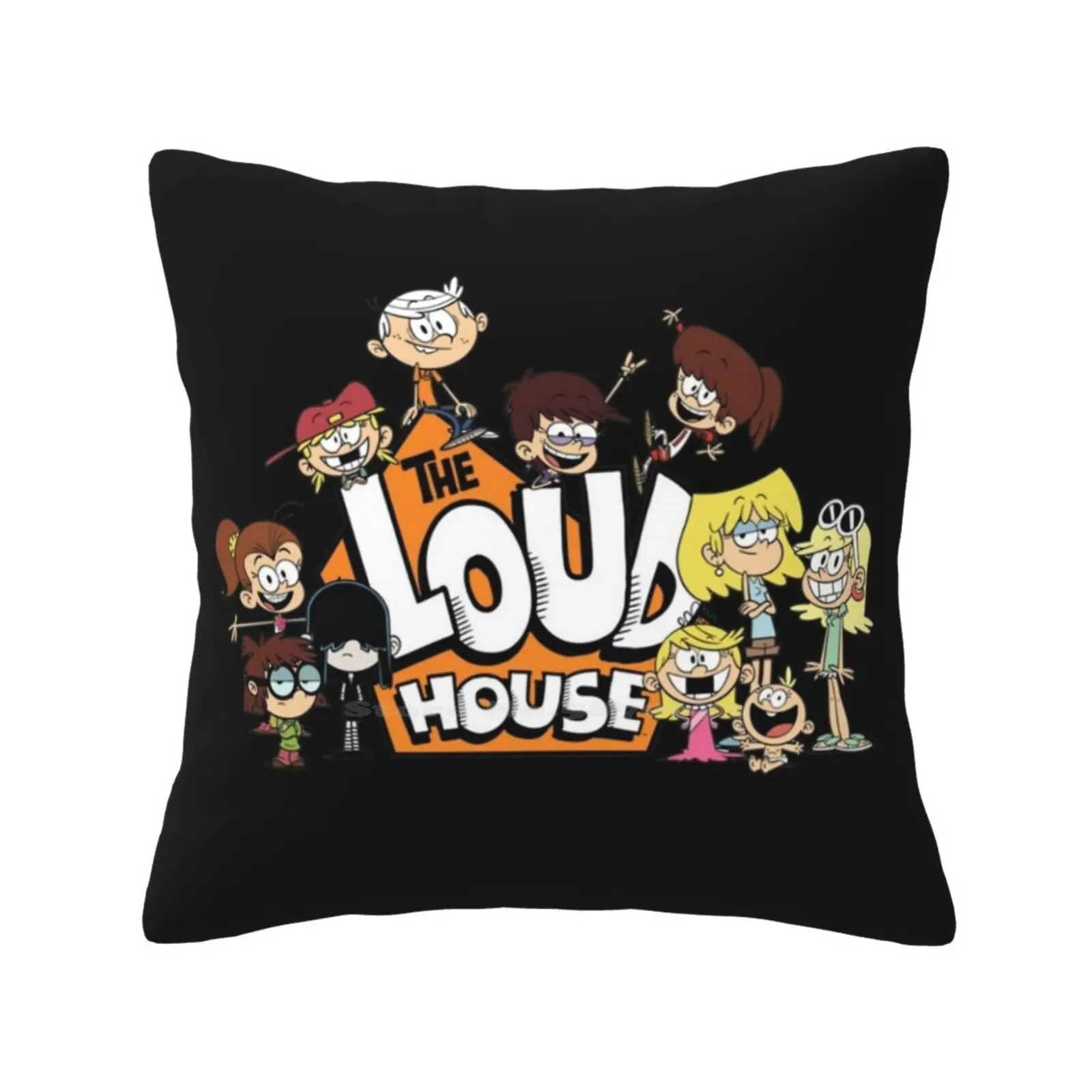 Loudhouse Fashion Sofa Throw Pillow Cover Federa Cartoon Leni Luna Animation Cute Luan Lisa Lori Lola Lucy Lyn Lily Lana
