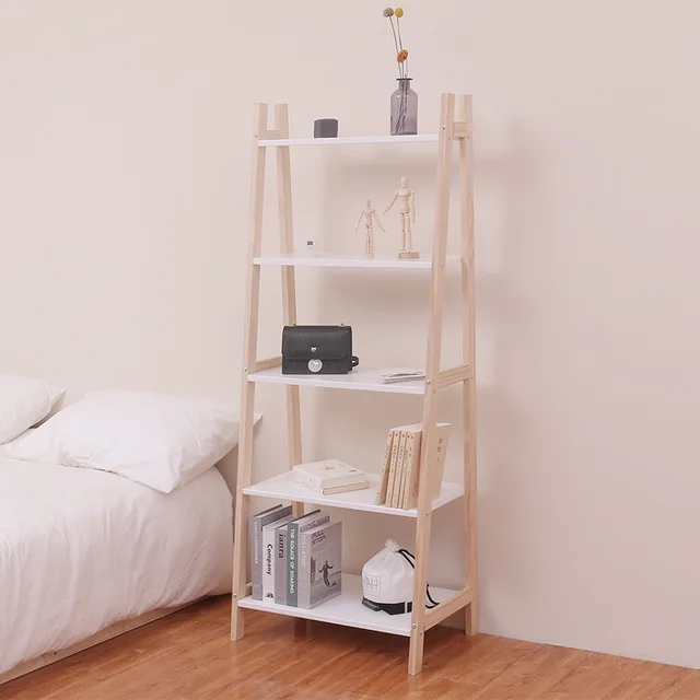 Kids BookshelfNordic children's bookshelf creative storage rack trapezoidal multi-layer simple furniture display rack shelf to S