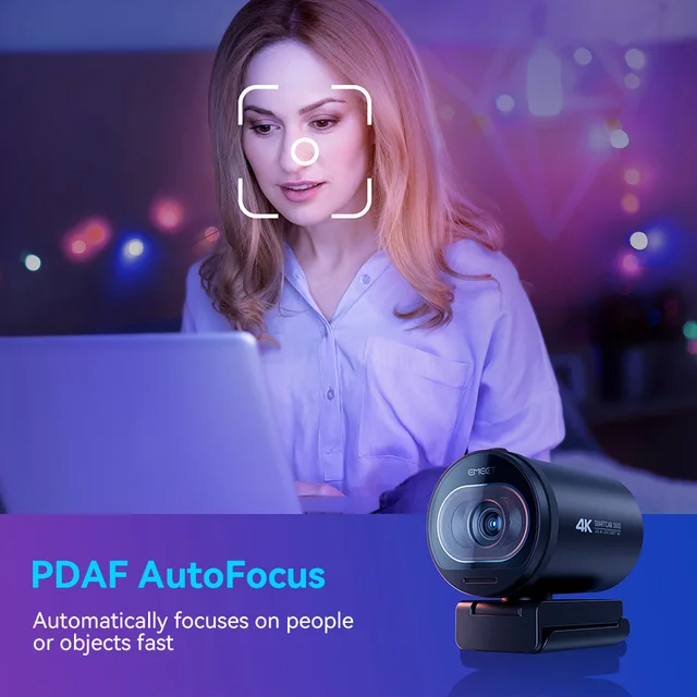 Webcam 4K Streaming Camera 1080P 60FPS