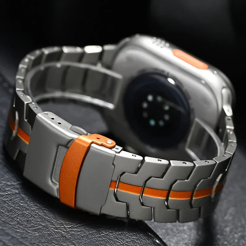 Luxury Titanium Color Stainless Steel Strap