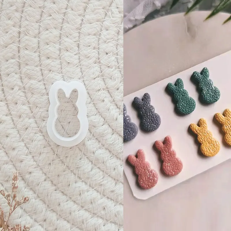 Polymer Clay Tools Animal Soft Pottery Polymer Clay Molds Snake/Rabbit/Butterfly Clay Cutter DIY Earring Jewelry Pendant Cutting Mold
