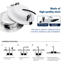 4Pcs LED Downlight 5W 9W 12W 15W 18W AC110V 220V DC12V 24V Recessed Ceiling Lamp Round Led Panel Down Lights Spotlight Lighting - Image 3