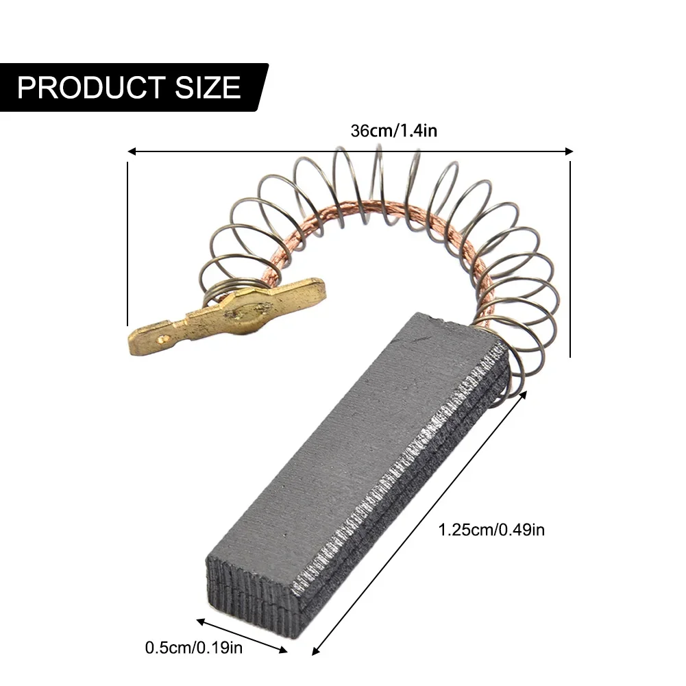 Carbon Brushes 2pcs Carbon Brushes 5x125x36mm for Bosch Maxx 7 Maxx Electric Motor Replaceable and High Quality