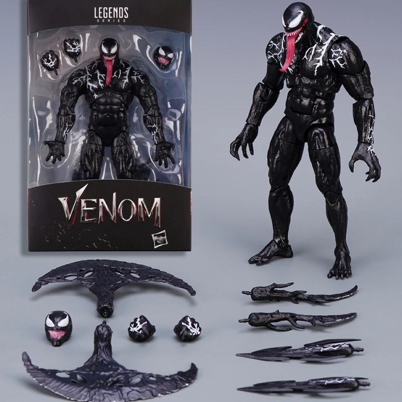 Marvel Venom 2 Shfiguards Venom Action Figure Bandai Let There Be Carnage Gift Doll Anime Figure Model Giocattolo Da Collezione Compleanno