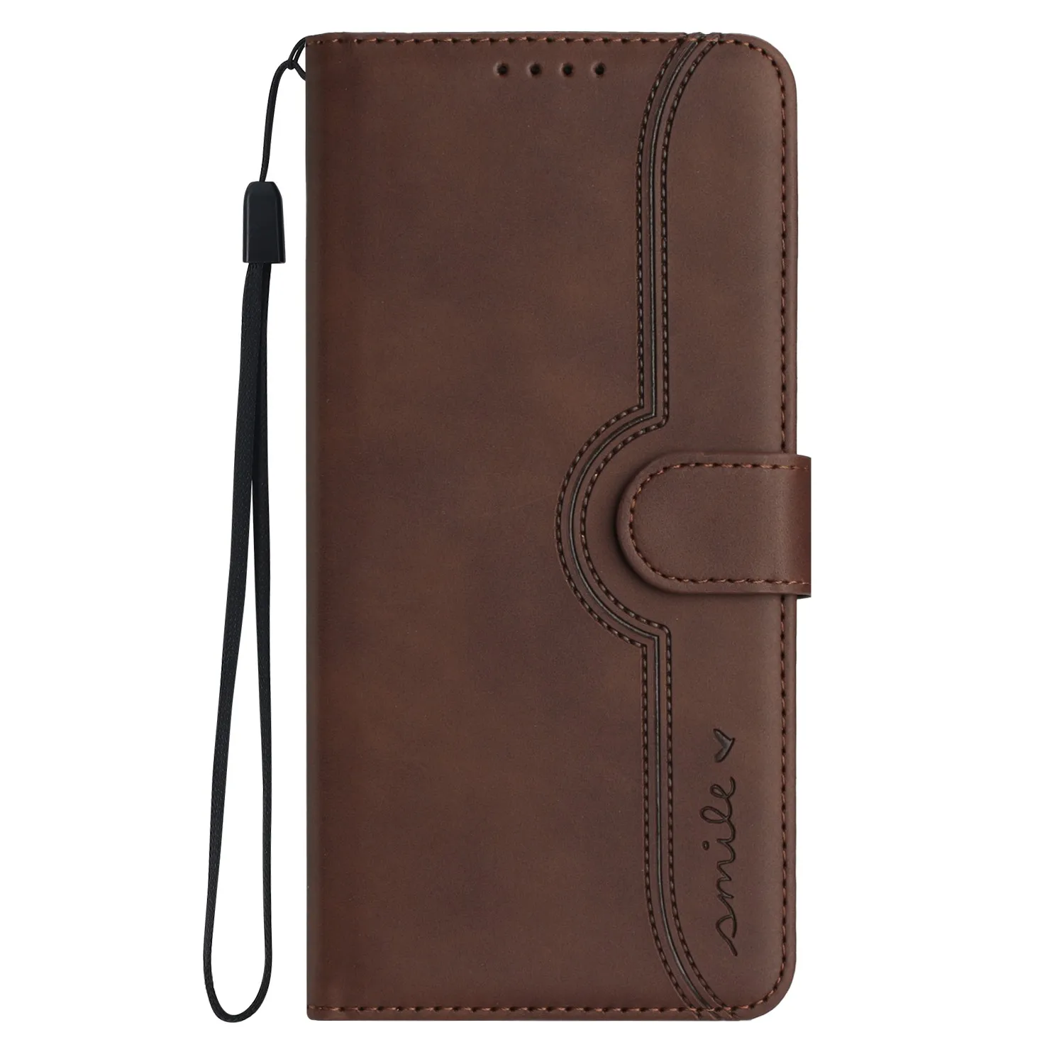 Premium Flip Leather Wallet Case with Magnetic Stand and Protective Shell Cover