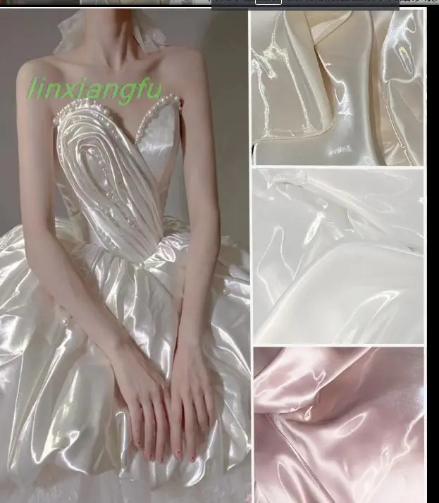 Paquete De 10 Yardas De Tela De Organza Transparente Para Vestidos De Boda, Moda, Manualidades, Decoraciones, Seda Brillante De 44 Pulgadas, Más De 30 Colores
