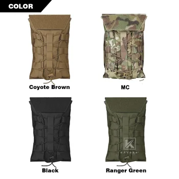 KRYDEX Tactical 50 oz Hydration Carrier MOLLE Pack Modular 1.5L Water Bladder Pouch Bag Hunting Airsoft Outdoor Accessories 6