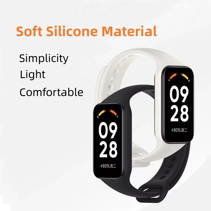 Soft Strap Smart Band 2 Armbånd Udskiftning Bæltestropper til Xiaomi Redmi Band2 Silikone Urrem Armbånd_voghion.com