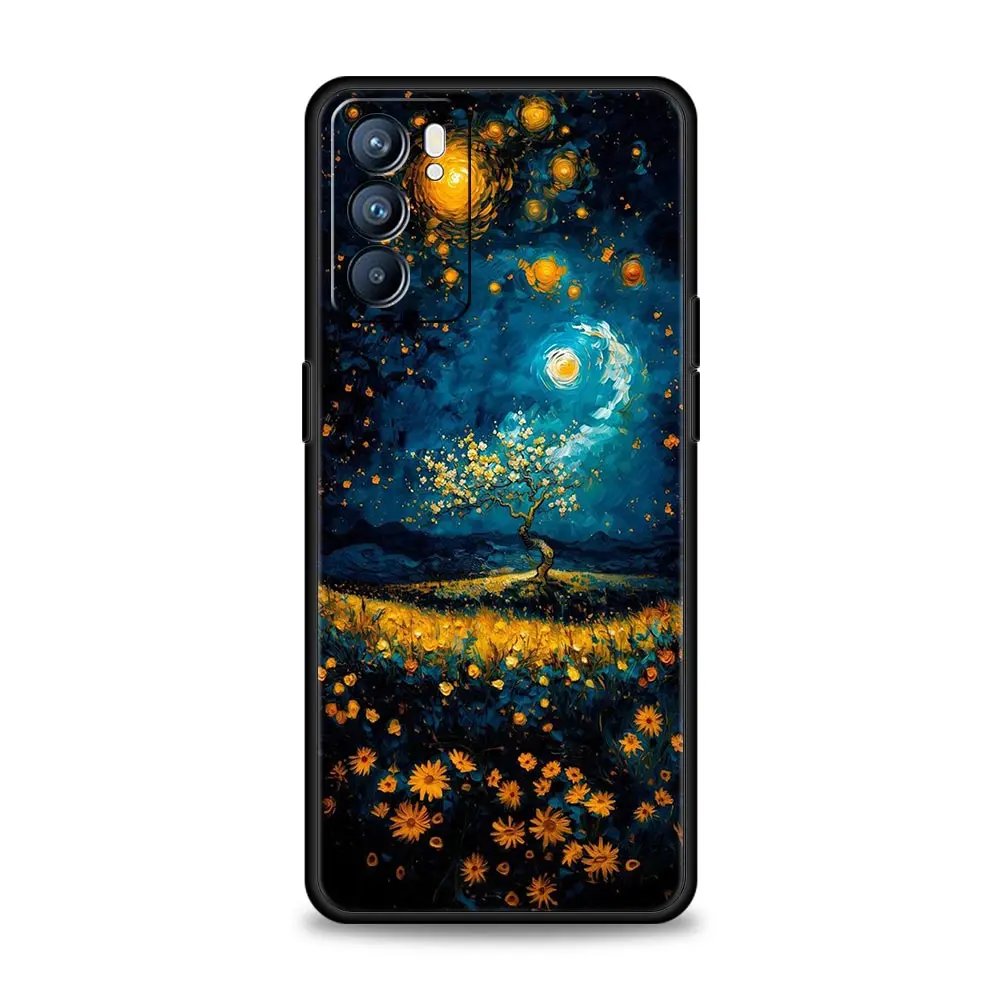 Starry Night Van Gogh Artistic Phone Case Cover