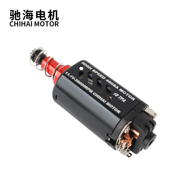 Chihai 모터 CHF-480SA-18TPA XWE M4 AEG 젤 블래스터 장난감 용 장축 36000rpm 고속 Airsoft 모터