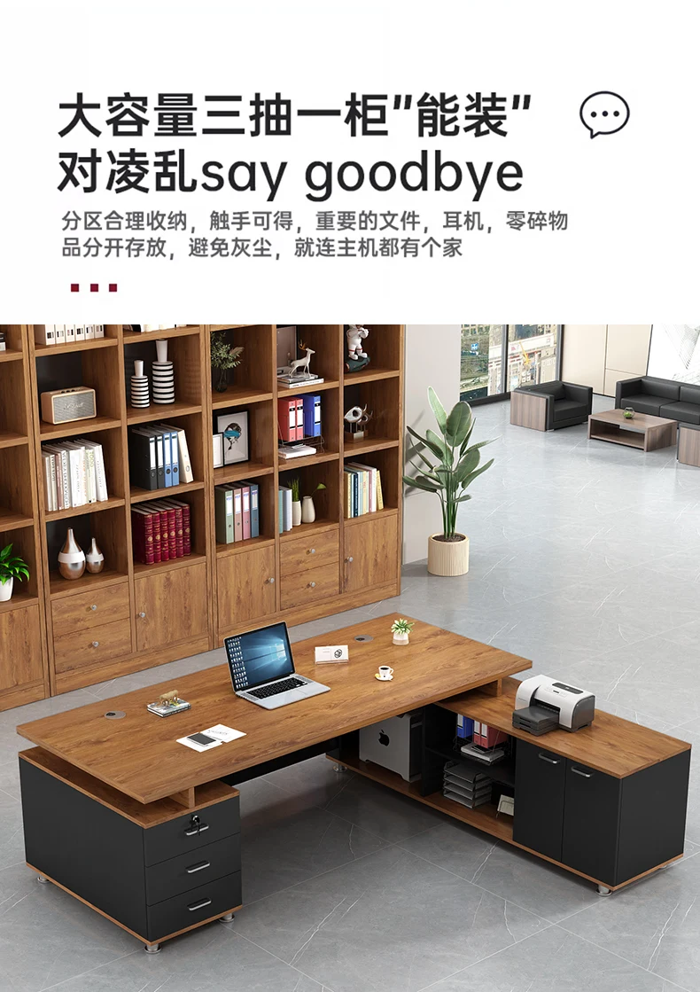 Home Room Office Desk Study Workshop Table Executive Workstation Table Supplies Desks Accessories Writing Corner Mesas Furniture