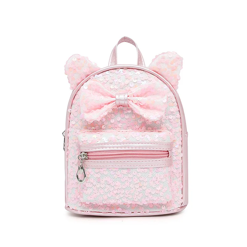 

New Children's Schoolbag Kindergarten Backpack Fashion Cute Cartoon Princess Girl Out Mini Sequin Baby Backpack Kids Bag Plecak