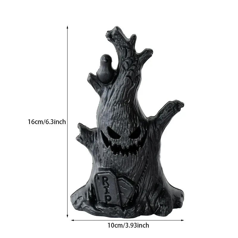 Halloween Decorations Ghost Tree Glow Lights Spooky Atmosphere Home Party