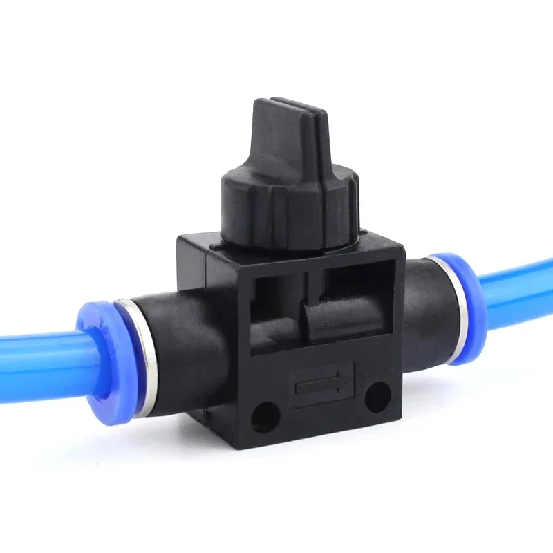 2-Way Pneumatic Push Connector Tube Hose 4mm 6mm 8mm 10mm 12mm Fitting, HVFF Air Pneumatic Parts Flow Control Plastic Switch