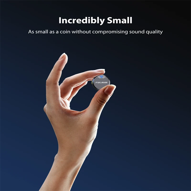 wireless lavalier microphone FULAIM X3 Wireless Lavalier Microphone For iPhone/Android/PC/Laptop 1 Click Noise Canceling Audio Lapel Mic for Video Recording