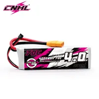 CNHL 11.1V 3S Lipo Battery 4000mAh 70C With XT90 Plug For RC Car Rock Crawlers Airplane Vehicle Tank Truck Catamaran Boat 1