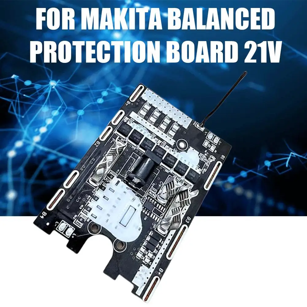 For Makita 18650 21V Balanced Protection Board Alloy With Temperature Control Copper Hardware Battery Pack Protection Circuit