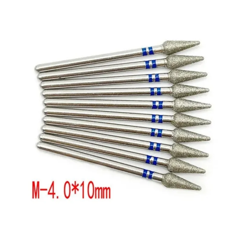Nail Drill Set 10 Pcs Diamond Cutter For Manicure Pedicure