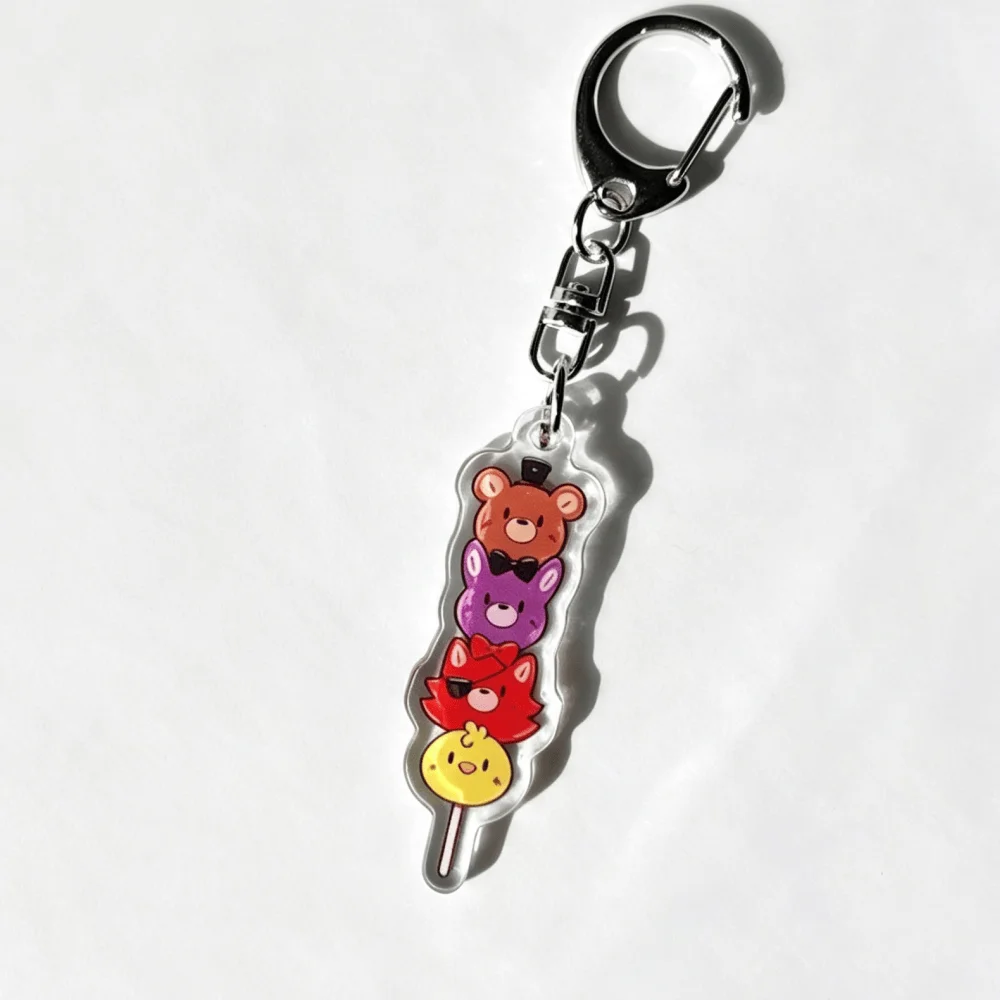Charming FNAF Character Acrylic Keychain - Q Version Decoration Pendant Festival Gift Ornament