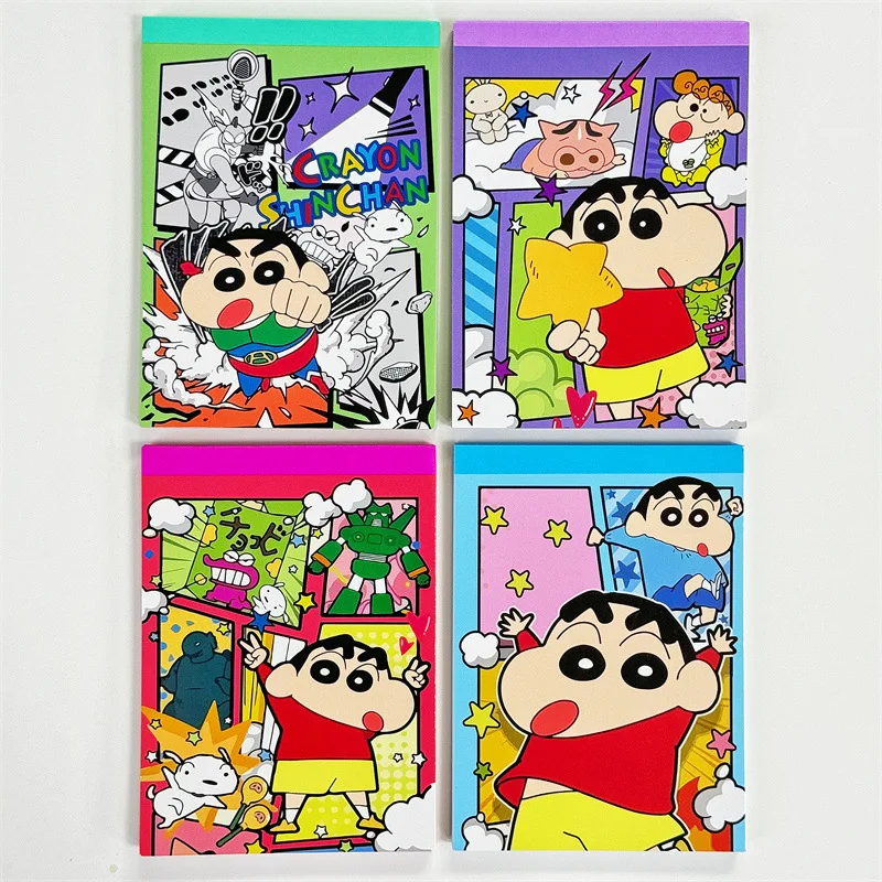 8ip Cartoon A6 Notepad Stitch Sanrio Mikko Cute Color Page Mini Notebook Office Child Student Stationery 60 Inner Page