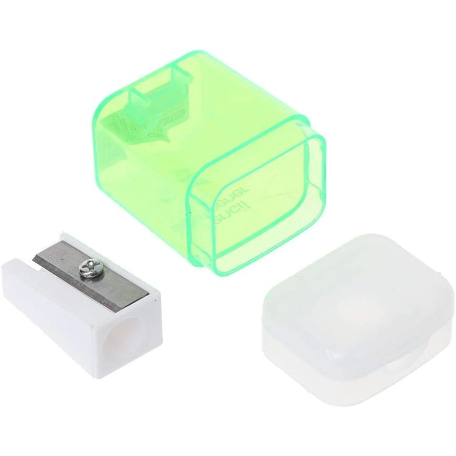 4Pcs 색상 수동 연필 깎이 손 휴대용 데스크탑 도구 학생 학교 용품 깎이 쓰기 및 수정 Suppli