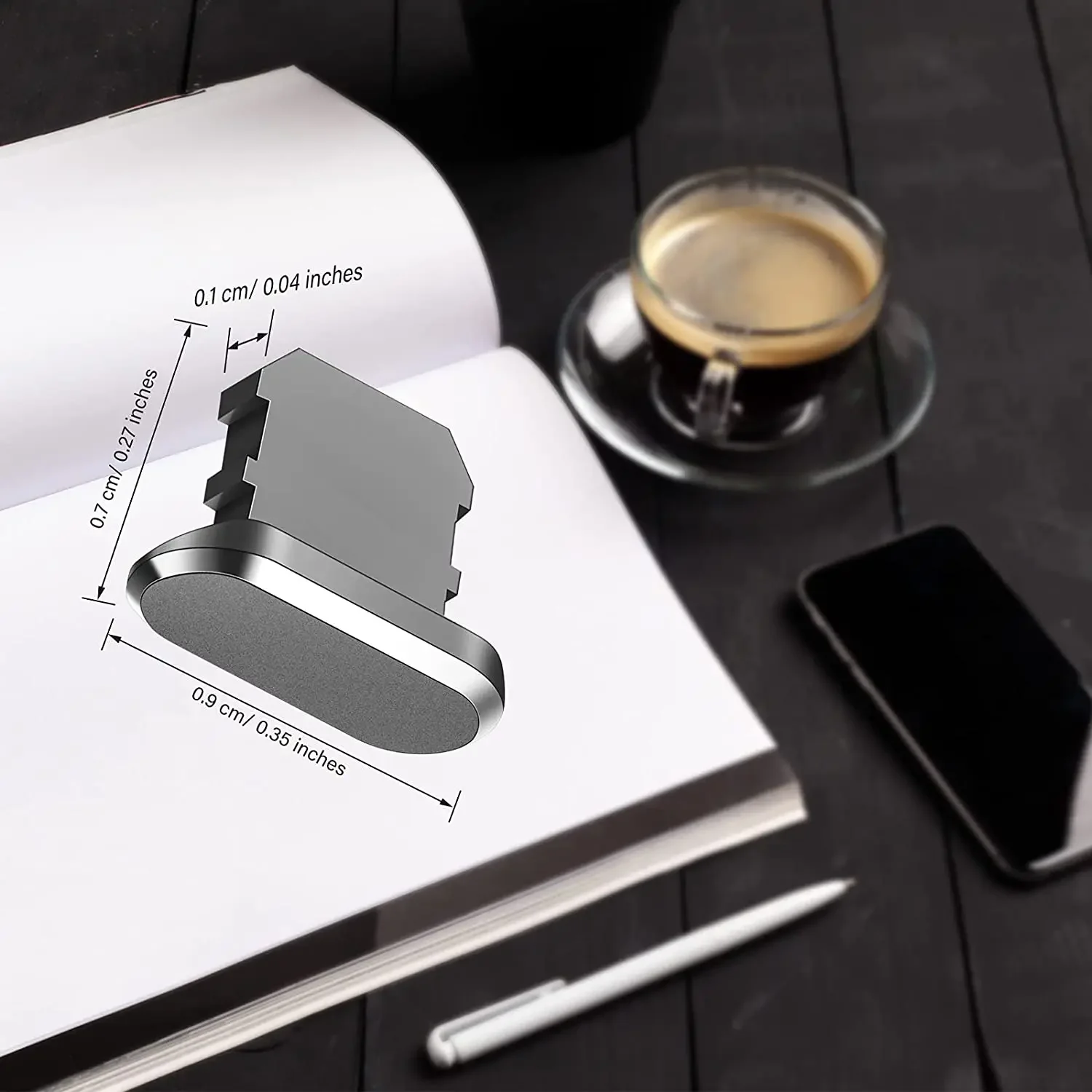 2 PCS Aluminum Alloy Anti Dust Plug for IPhone 13 12 Mini 11 Pro Max XS 8 Plus IPad AirPods Apple Series Lightning Port Cover phone dust plugs dust plug phone dust cover phone dust plug phone charging port protector