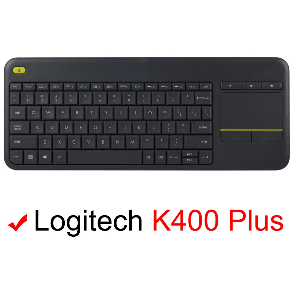 Tampa do Teclado para Logitech Logi K400 Mais com Touchpad Estojo Protetor Silicone Transparente Tpu - Imagem 2