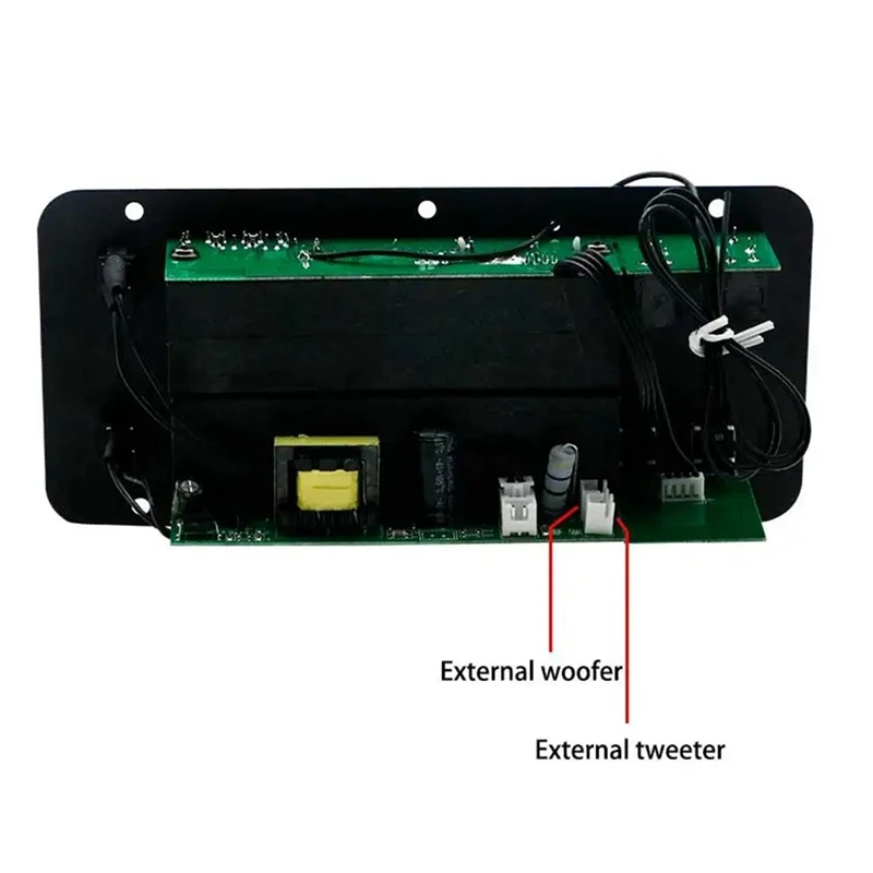 Bluetooth Audio Amplifier Board 120W Subwoofer Dual Microphone AMP Module For 4 Ohms 8-12 Inch Speaker (US Plug) Easy To Use