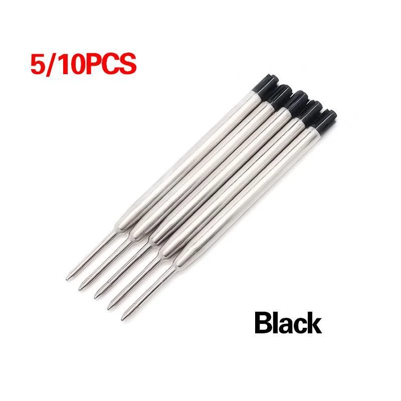 Ballpoint Ink Refills Metal Pen Refill Parker Pen Roller Compatible Cross 5Pcs ballpoint pen refill