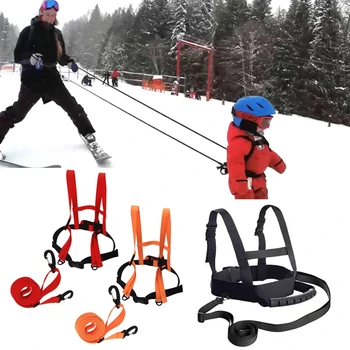 Kids Skiing Harness Safety Shoulder Strap Skating Training Snowboarding Cycling Outdoor Sport Belt for Child Beginner 1