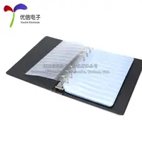 Livre d'échantillons de composants électroniques, livre/paquet d'échantillons de puces IC, résistances, condensateurs, inductances, livre d'échantillons de composants, livre vide 2