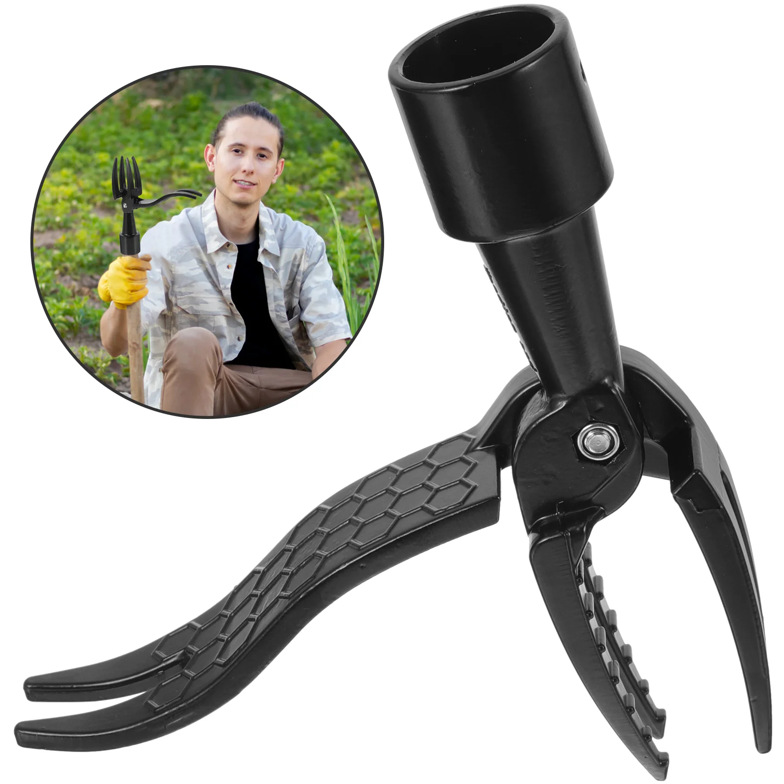1PC Portable Weeder Weeding Fork Household Garden Tool Weed Extractor Lawn Care Dandelion Puller Burdock Remover Thistle Picker