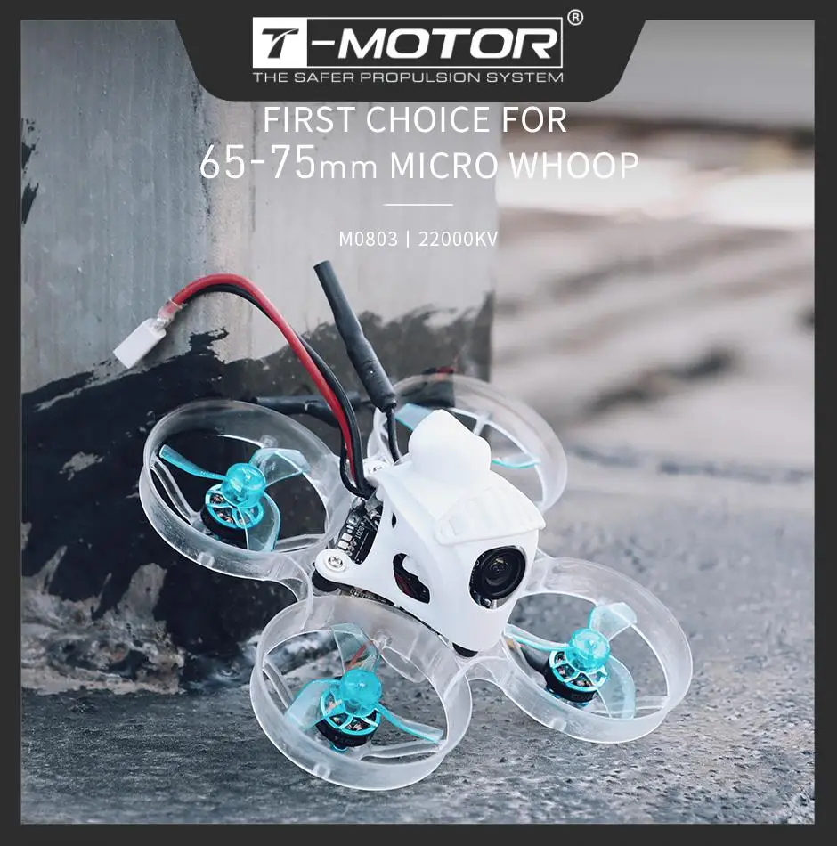 T-MOTOR M0803 KV22000 Yarış Drone Motoru 31mm Whoop FPV