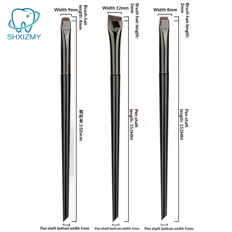 3PCS 플랫 헤드 펌 브러쉬 속눈썹 스타일링 브러쉬 라미네이션 속눈썹 분리 도구 속눈썹 연장 도구 래쉬 리프트 도구