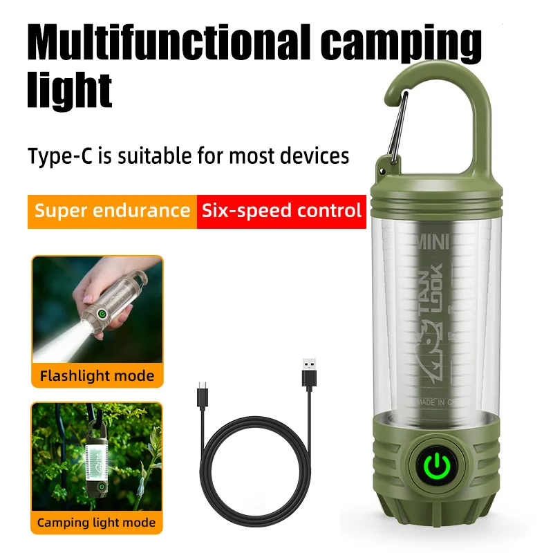 Multi Functional Outdoor LED Camping Lights Rechargeable Flashlights Portable Night Lights Waterproof Travel