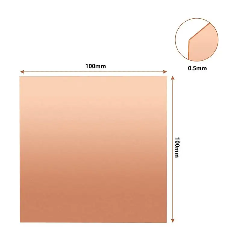 High-Quality Pure Copper Sheet with Adjustable Thickness and Size Options