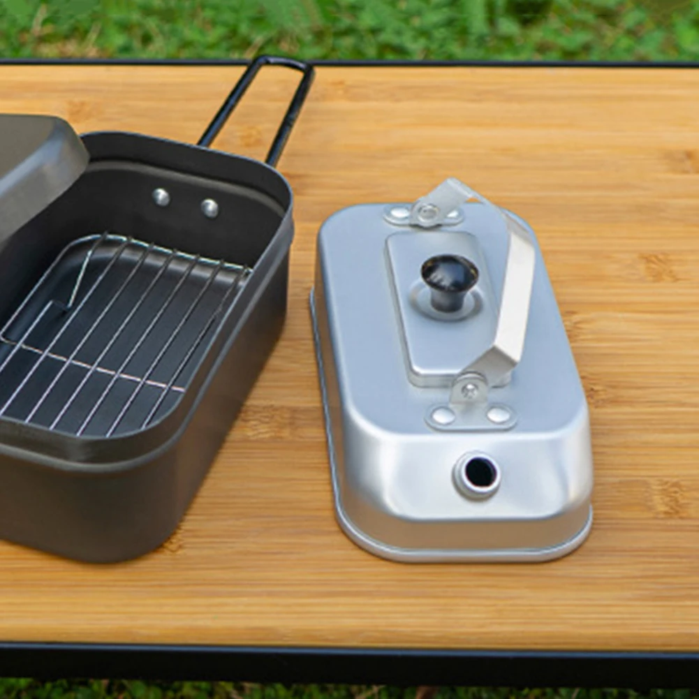 0.3L Camping Tea Kettle Aluminum Alloy Portable Fast Heating Teapot with Handle Outdoor Cookware for Hiking Fishing Picnic