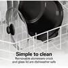 Hamilton Beach Stay or Go Portable Slow Cooker with Lid Lock, Dishwasher-Safe Crock, 6-Quart, Black 33261 6