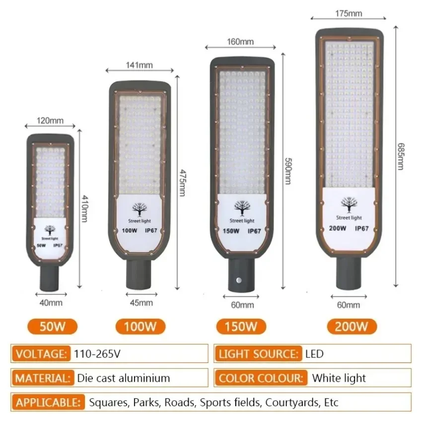 Outdoor LED Street Light Waterproof Wall Light Temperature Resistant Path Courtyard Led Wall Lamp