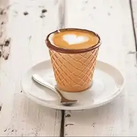 Semi-automatic machine Coffee Shop Use Mini Waffle Cone Maker Edibel Tea Cup 3 Heads CFR BY SEA 1