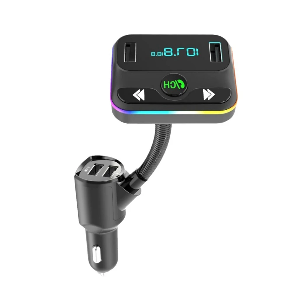 

Автомобильный MP3-плеер C37, Bluetooth-совместимый FM-передатчик, автомобильный аудиоплеер, mp3-плеер AUX, автомобильное зарядное устройство USB 3,1 А, быстрая зарядка