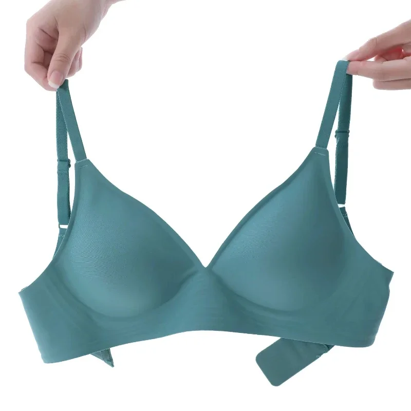 Latex Jelly Underwear Seamless Bras Woman Wireless Sleep Removable Padded Bralette One Piece Brassiere No Wire Comfortable Women 6