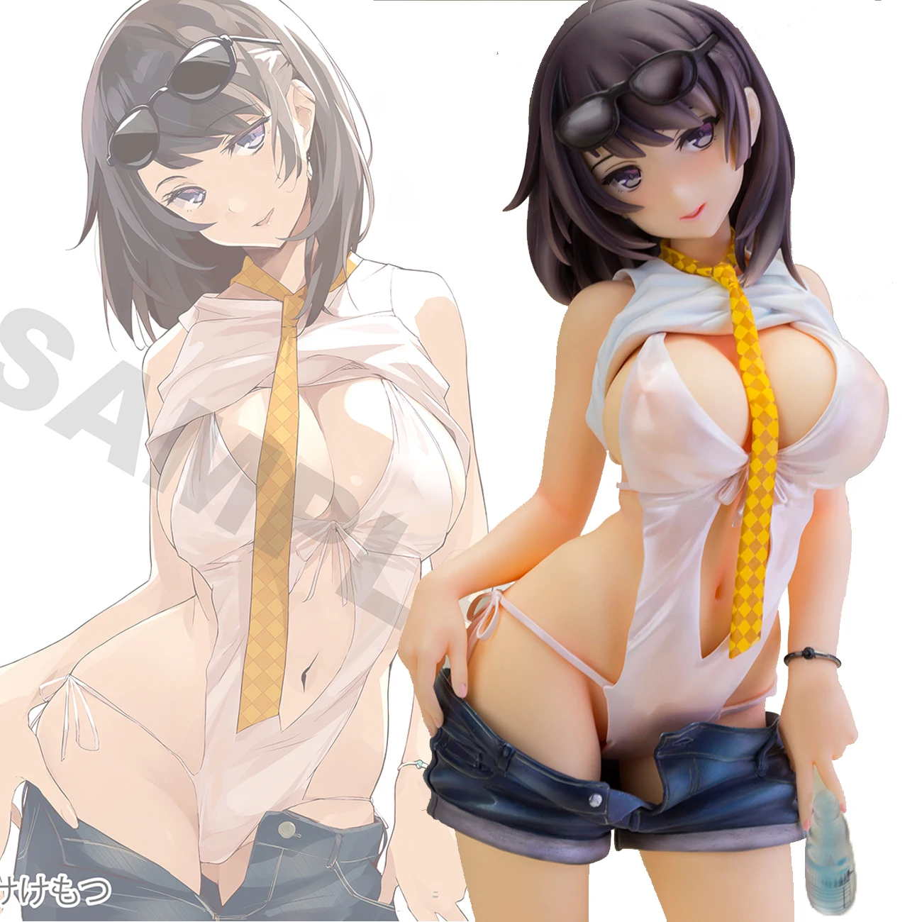 

28CM Anime Alphamax Skytube Toshiue Kanojo Sexy Girl 1/6 PVC Action Figures Adult Hentai Collection Doll Model Toys Gifts