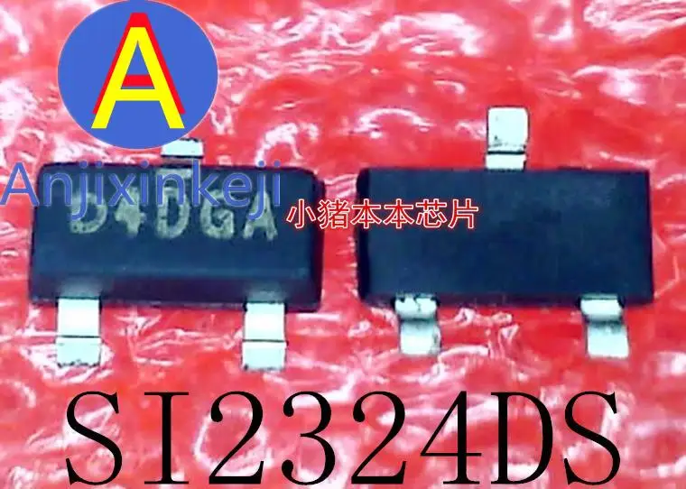 

20 шт., 100% оригинальные новые SI2324DS SI2324DS-T1-GE3 Silkscreen: D4DGA SOT23-3