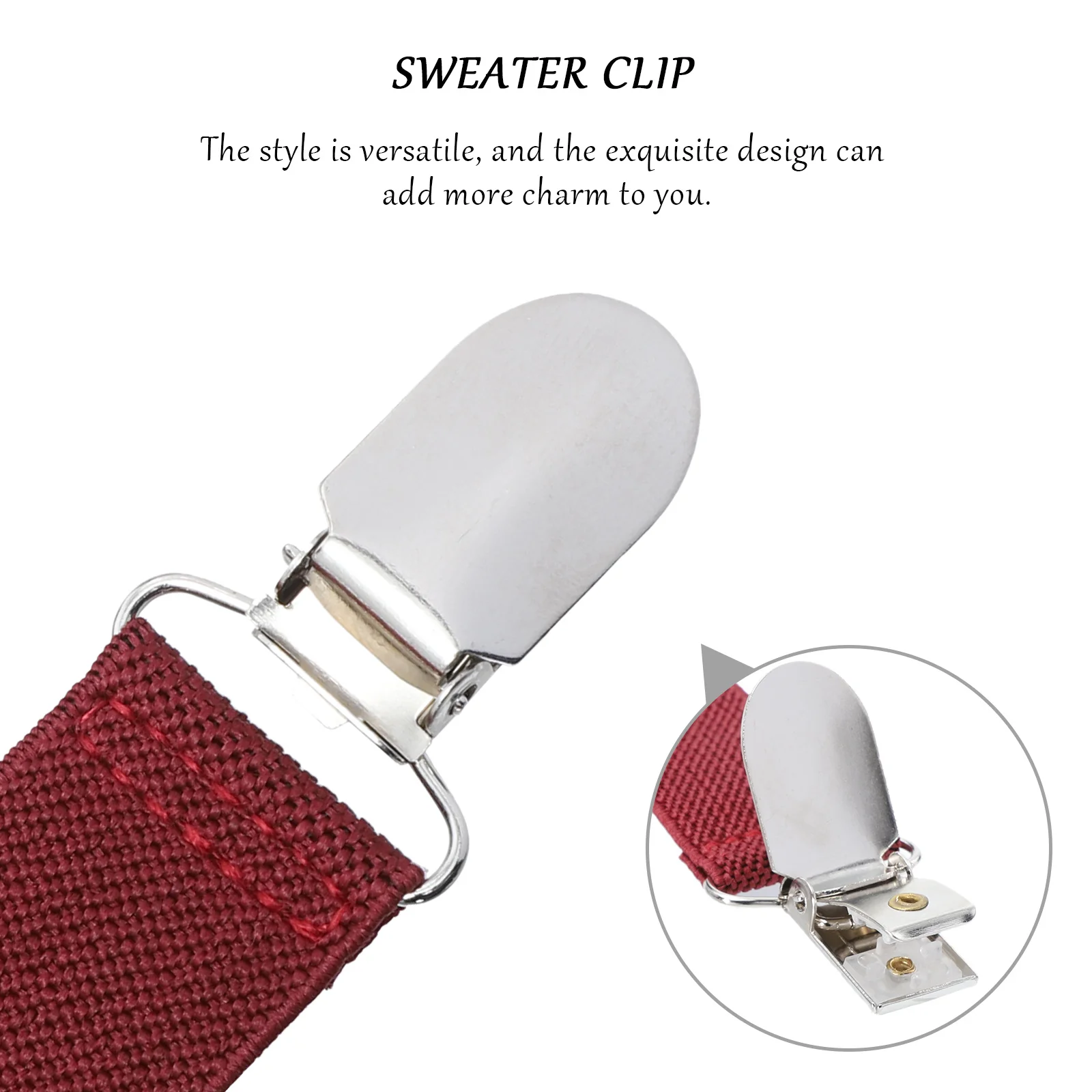 여성용 스웨터 클립 4개 세트 스타일리시한 합금 가디건 클립 장 스카프 버클 의류 액세서리 우아한 브로치 핀