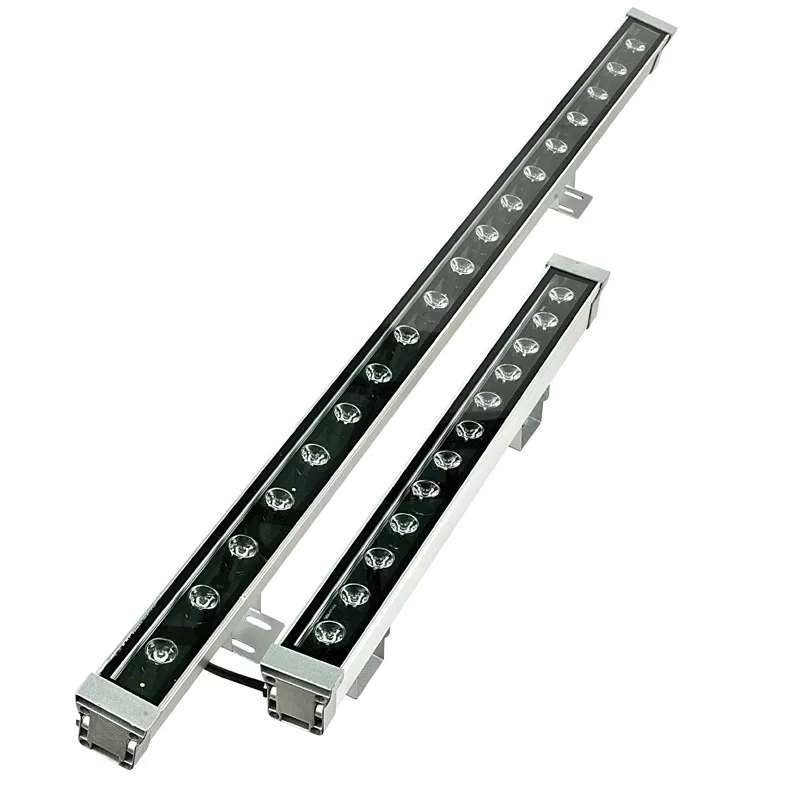 Outdoor Waterproof LED Wall Washer Light 18W 24W 36W 48W 1Meter Long Landscape Flood Lamp Exterial Decoration Light 24V 85-265V
