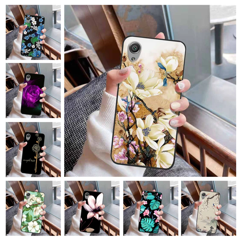 Per Sony Xperia X Case F5122 3D Soft Relief Flower Custodie In Rilievo In Silicone Per Sony Xperia Xa Xz Premium Cover Xperia X F5121 Capa