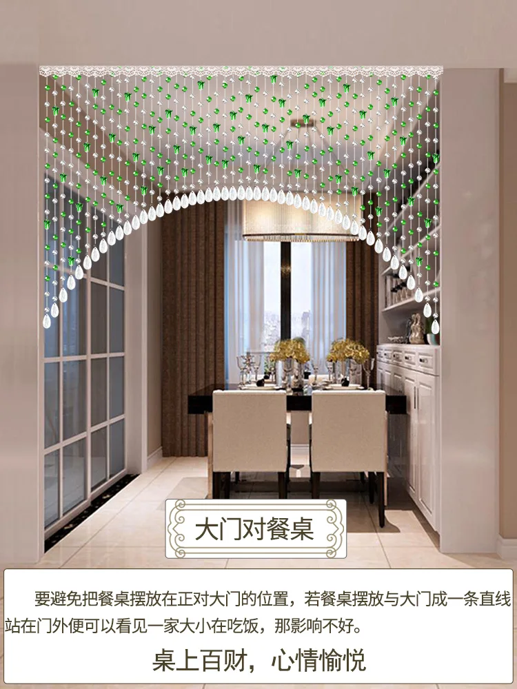 Green Violet Amber Color Crystal Hanging 20-80 Strings Fringe