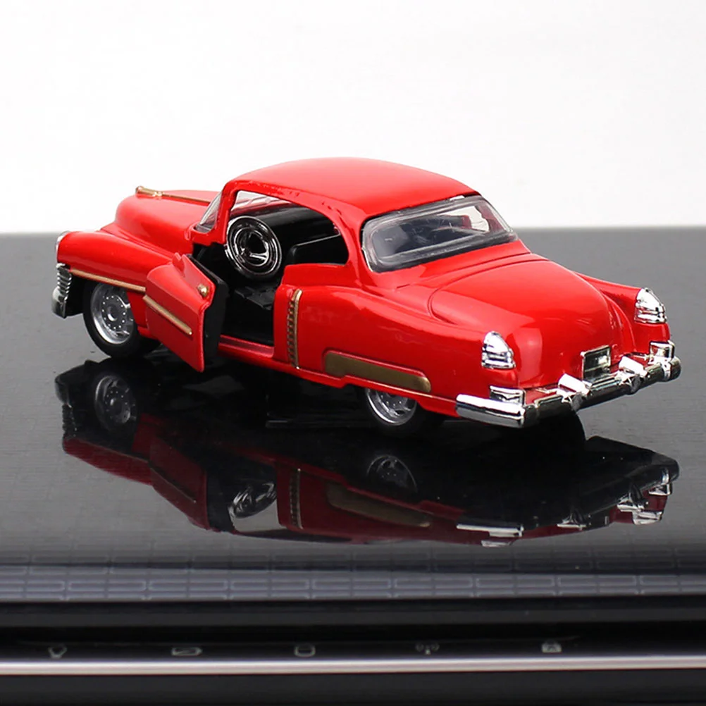 

Car Decor Model Truck Vintage Metalvehicle Cars Farmhouse Diecast Alloy S Red Table Classic Old Antique Figurine