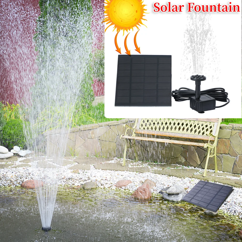 5W 5V Water Fountain Garden Decoration Stake Solar Power Panel Water Pump Watering System Energy Saving Kits for Fish Tank solar fountain,solar fountain pump,water fountain,garden pond fountain,solar water pump
